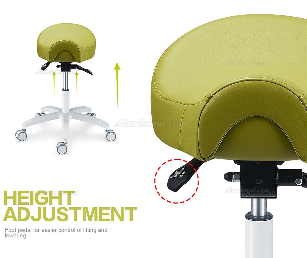 TYTC PLST-075 Ergonomic Dental Assistant Stool Dental Hygiene Saddle Stool (Angle and Height Adjustable)